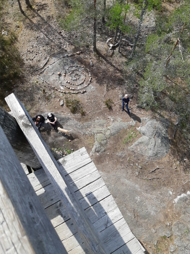 Skogshuggarmon utkikstorn utsikt Sörmlandsleden
